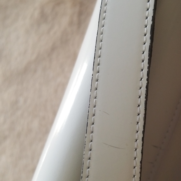 Saks fifth avenue white handbag with silver detail - Picture 6 of 6